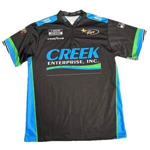 NASCAR Creek Enterprise Truck Series Motorsports Pit Crew Shirt SZ L USA MADE